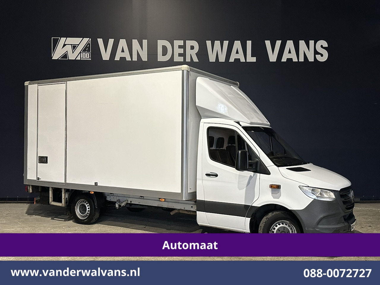Mercedes-Benz Sprinter - 314CDI 143pk Automaat Bakwagen 21m3 KUUB Laadklep Zijdeur Euro6 Airco | Bijrijdersbank Lat - AutoWereld.nl