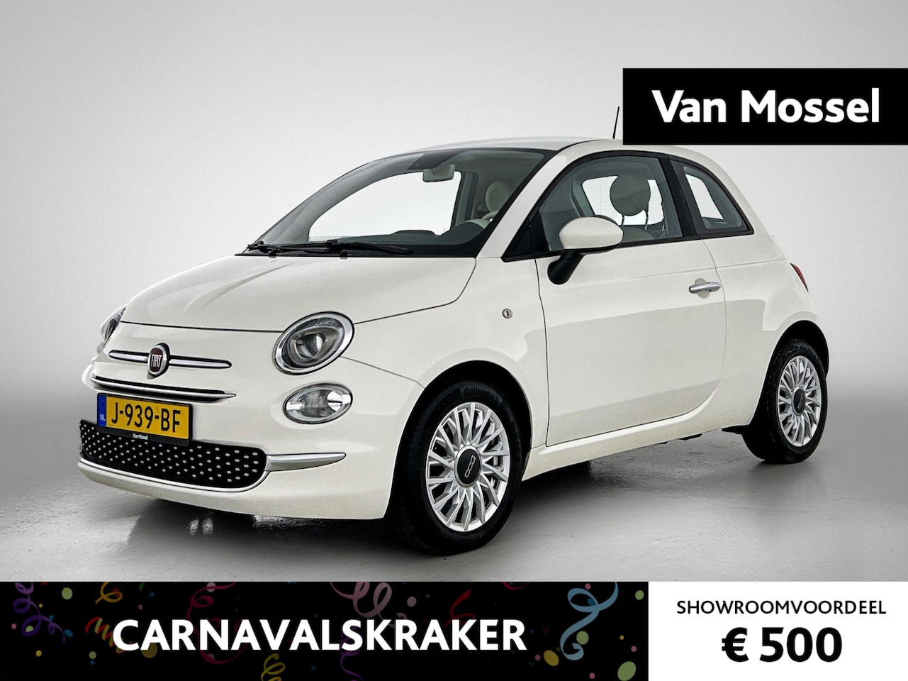 Fiat 500 - 1.0 Hybrid Lounge | Airco | Navigatie | Parkeersensoren - AutoWereld.nl