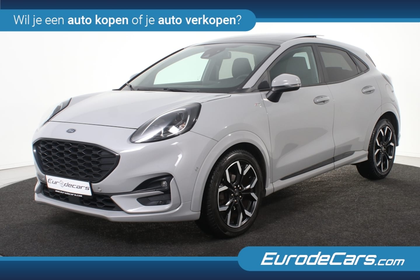 Ford Puma - 1.0 EcoBoost Hybrid ST-Line *1ste Eigenaar*Leer*Panoramadak*Navigatie*Keyless* - AutoWereld.nl