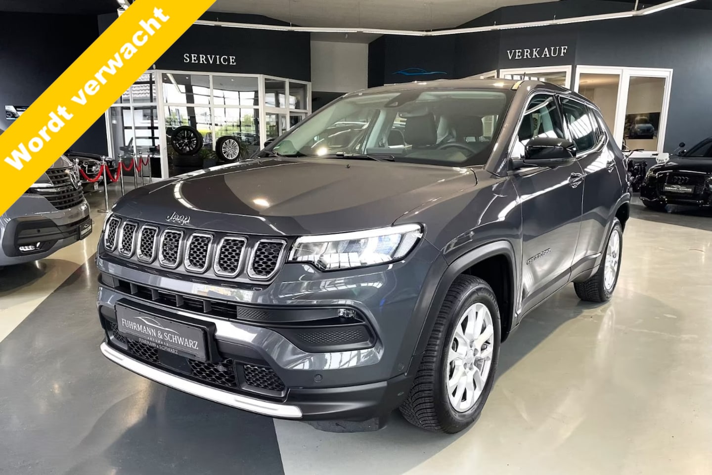 Jeep Compass - 1.5T e-Hybrid Summit 1450KG trekgewicht/Stoel+stuur verwarming. - AutoWereld.nl