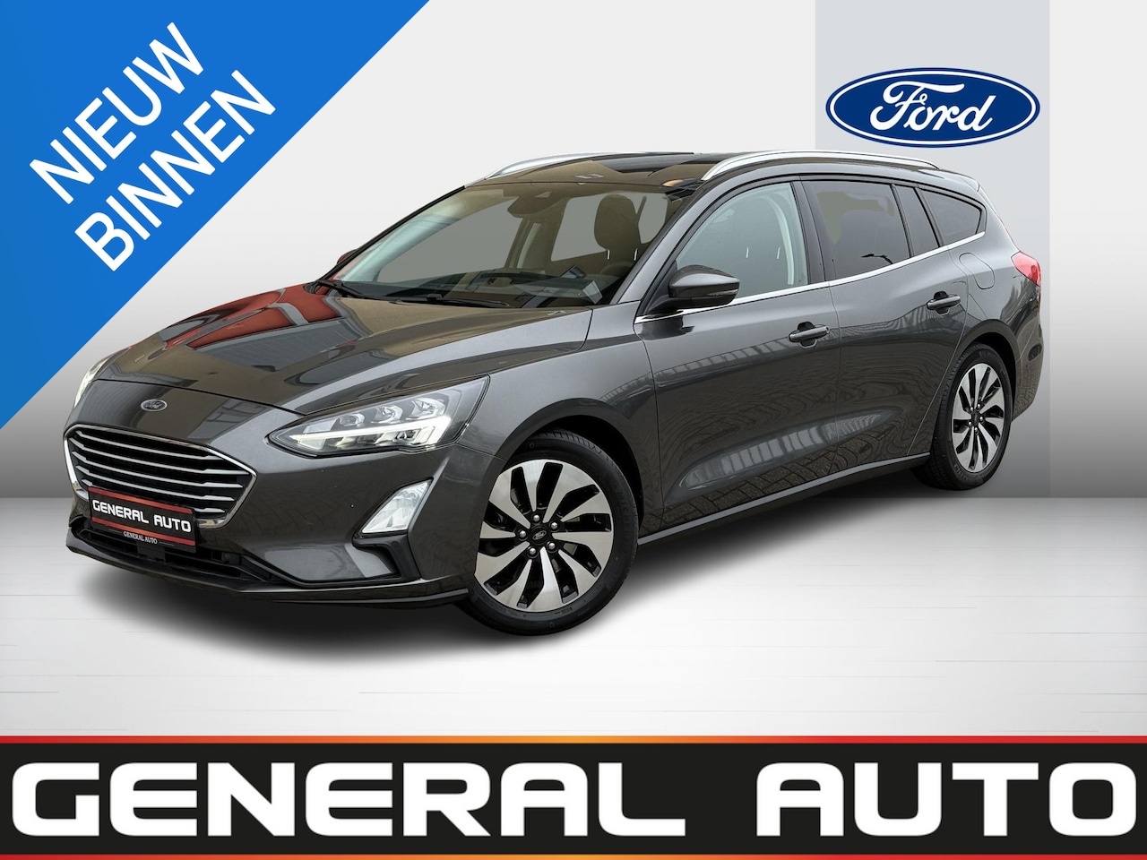 Ford Focus Wagon - 1.0 EcoBoost Titanium X Business 1.0 EcoBoost Titanium X Business, AUTOMAAT, NAVI - AutoWereld.nl