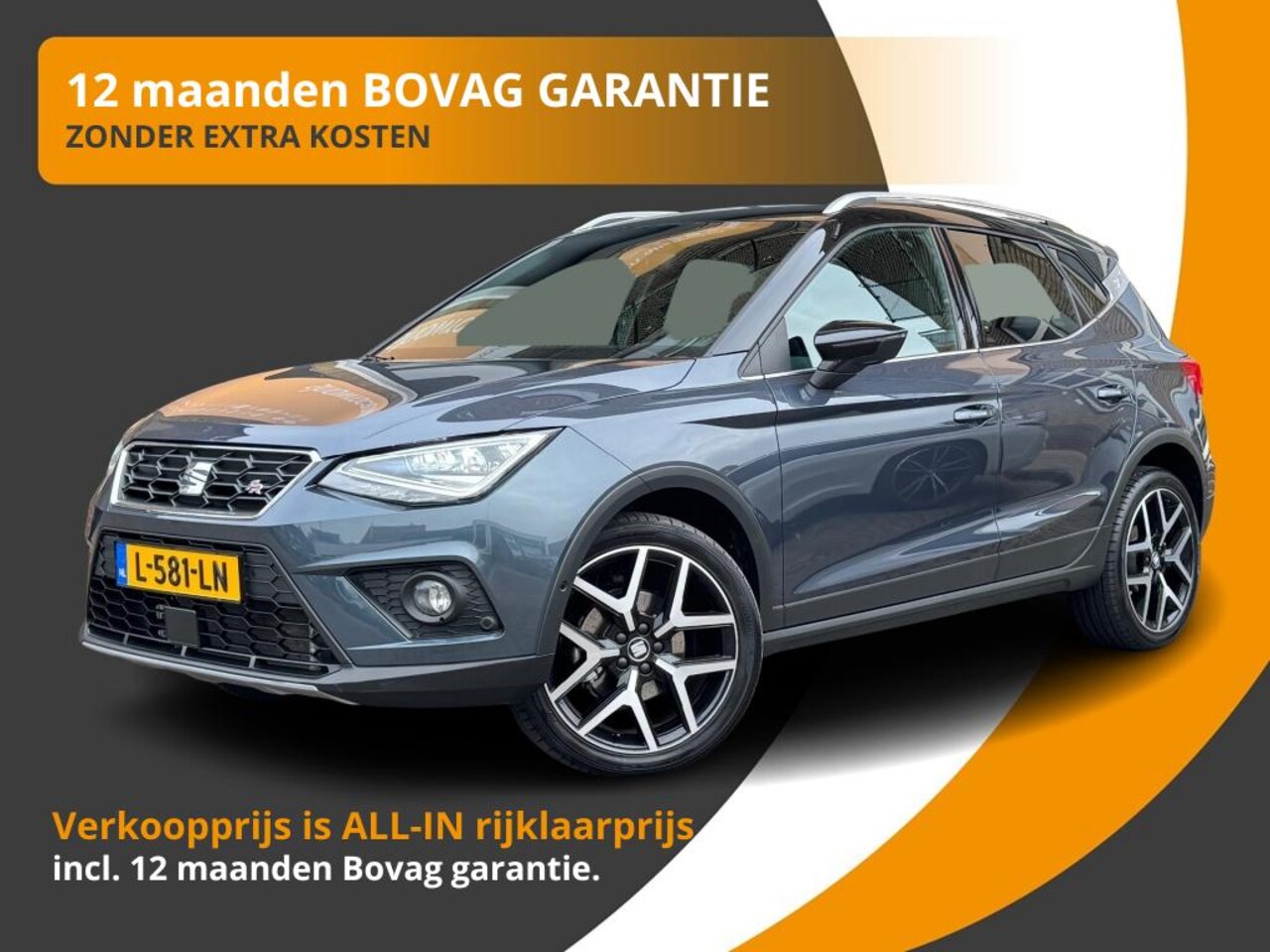 SEAT Arona - 1.5 TSI 150pk AUTOMAAT EVO FR BNS INTENSE PLUS VOL OPTIE'S!/12.000 KM! - AutoWereld.nl