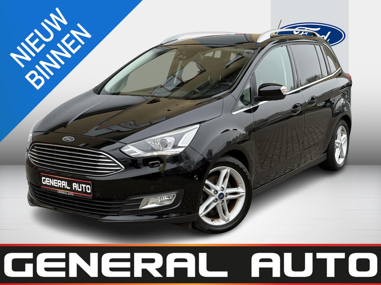 Ford Grand C-Max - 1.0 Titanium 7p. NIEUWE DISTRIBUTIERIEM - AutoWereld.nl