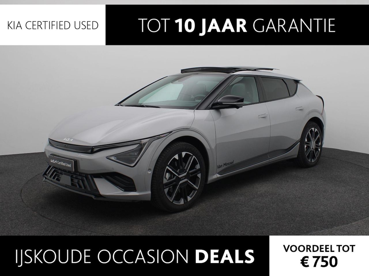 Kia EV6 - GT-Line 84 kWh Pano Dak | 360 Camera | Stoelverwarming en Verkoeling | Head-Up | Adapt. Cr - AutoWereld.nl