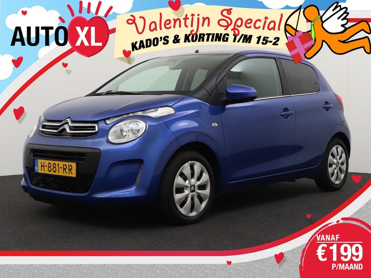 Citroën C1 - 1.0 VTi Feel Pack-Comfort Bluetooth LED Airco Extra getint glas - AutoWereld.nl