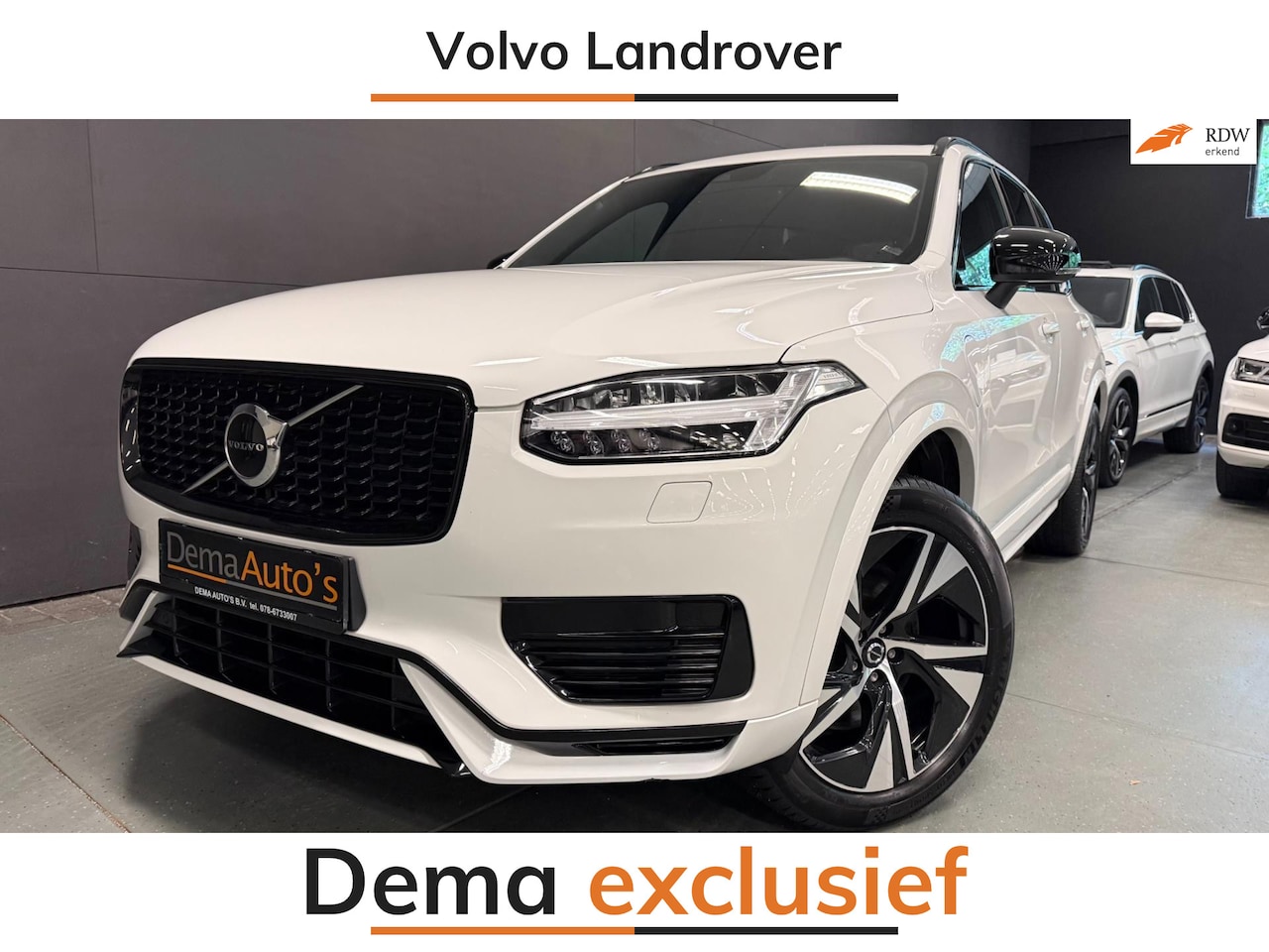 Volvo XC90 - 2.0 T8 Recharge AWD R-Design 455PK L-RANGE 7P PANO/LEDER/NAVI/CAM/H-KARDON/DAB/// - AutoWereld.nl
