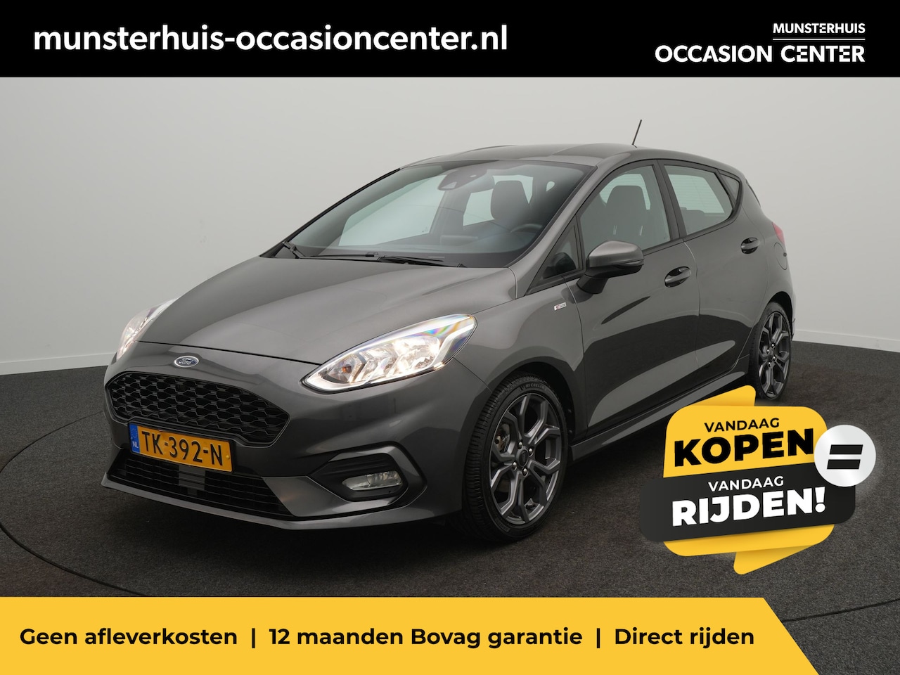 Ford Fiesta - 1.0 EcoBoost ST-Line - RIJKLAARPRIJS - NL-AUTO - Cruise Control - DAB - Navigatiesysteem - AutoWereld.nl