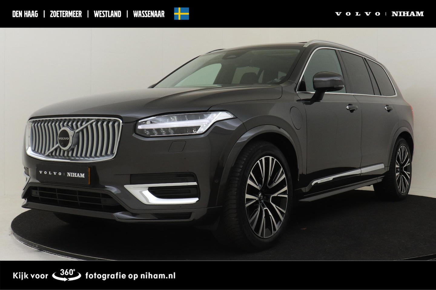Volvo XC90 - T8 RECHARGE AWD ULTIMATE BRIGHT -PANO.DAK|HARMAN/KARDON|LUCHTVERING|TREKHAAK|360°CAM|HEAD- - AutoWereld.nl