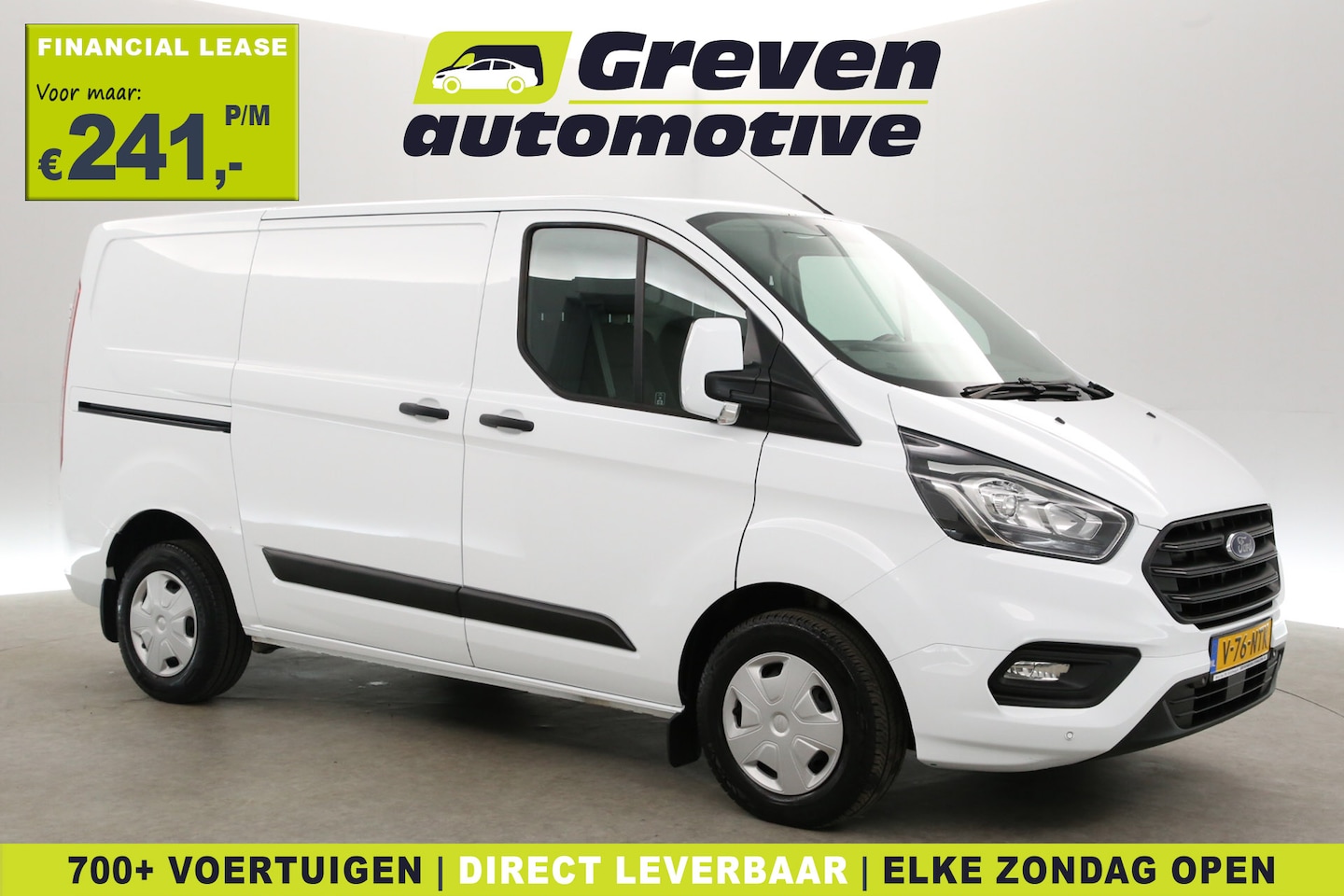 Ford Transit Custom - 2.0 TDCI L1H1 | Airco | Cruise | 3 Zits | Stoelverw. | Trekh. | Parkeersens. - AutoWereld.nl