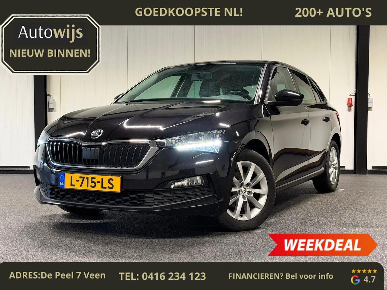 Skoda Scala - 1.0 TSI Ambition|NL AUTO|DIGIDASH|TREKHAAK|CRUISE|PDC|NAVI - AutoWereld.nl