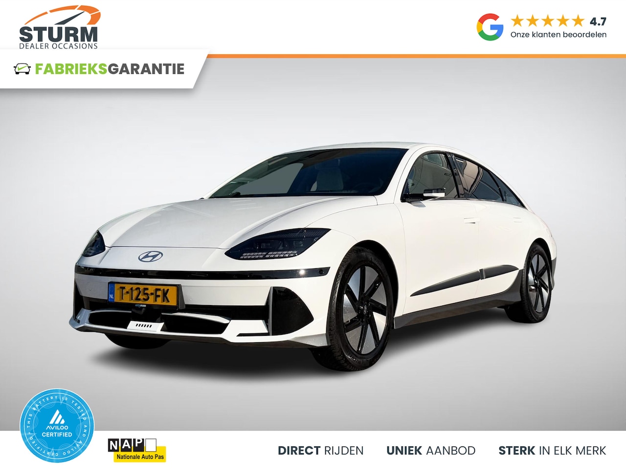 Hyundai IONIQ 6 - Lounge 77.4 kWh SoH 97% + Digitale Buitenspiegels! - AutoWereld.nl