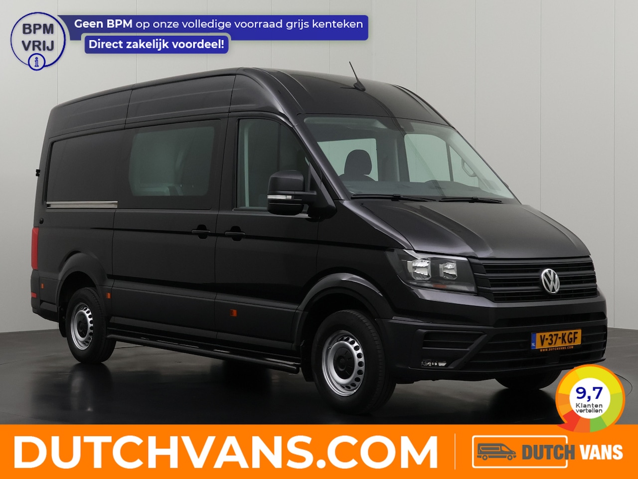 Volkswagen Crafter - 2.0TDI 180PK DSG Automaat L3H3 Dubbele Cabine Exclusive | 7-Persoons | Multimedia | Camera - AutoWereld.nl