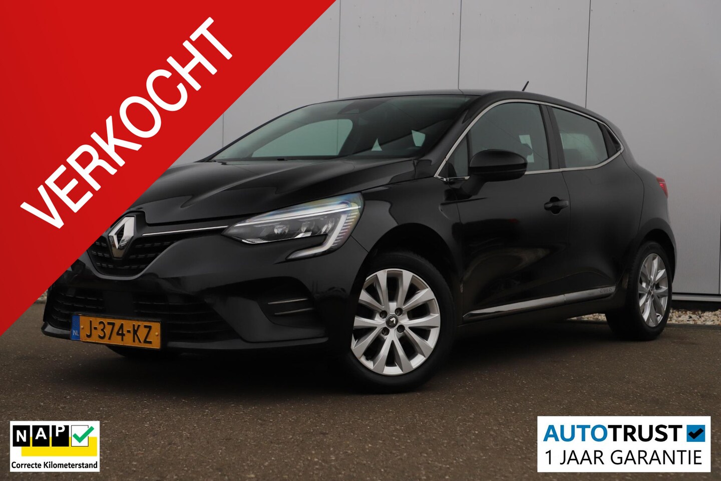 Renault Clio - 1.0 TCe Intens 101PK Navigatie Half Leder 16 inch Sfeerverlichting Carplay Android Achteru - AutoWereld.nl