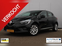 Renault Clio - 1.0 TCe Intens 101PK Navigatie Half Leder 16 inch Sfeerverlichting Carplay Android Achteru