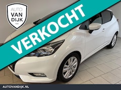 Nissan Micra - 1.0 IG-T N-Connecta 100PK AIRCO NAVI CRUISE PARELMOER WIT VELGEN PDC NIEUWSTAAT
