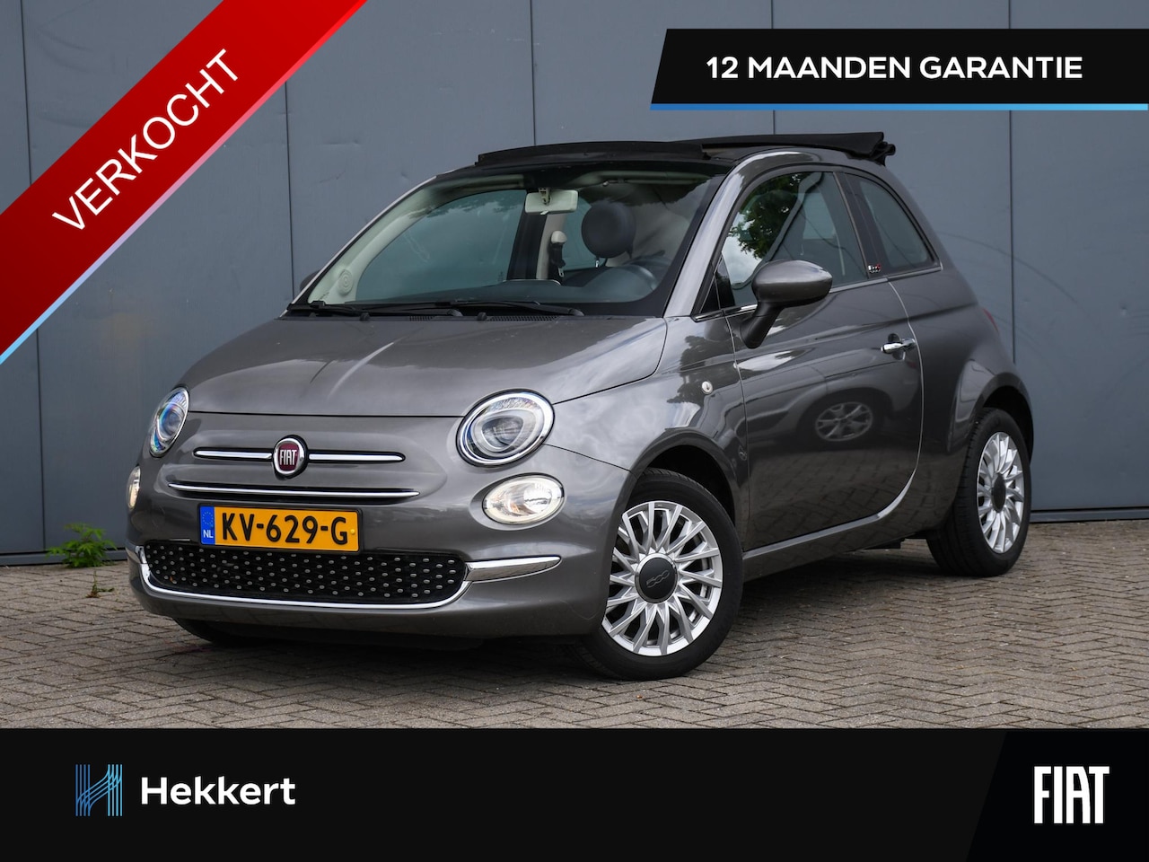 Fiat 500 C - Lounge 0.9 TwinAir Turbo 80pk Automaat SOFT-TOP | LEDER | AIRCO | FLIPPERS | DAB | NAVI | - AutoWereld.nl