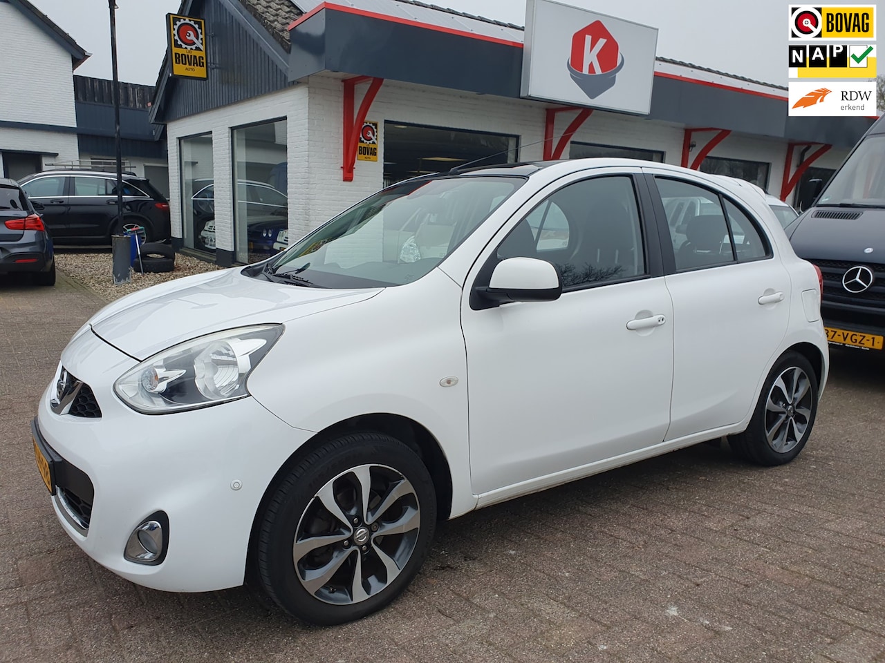 Nissan Micra - 1.2 DIG-S Tekna 5drs NAVI/CLIMA/PANO - AutoWereld.nl