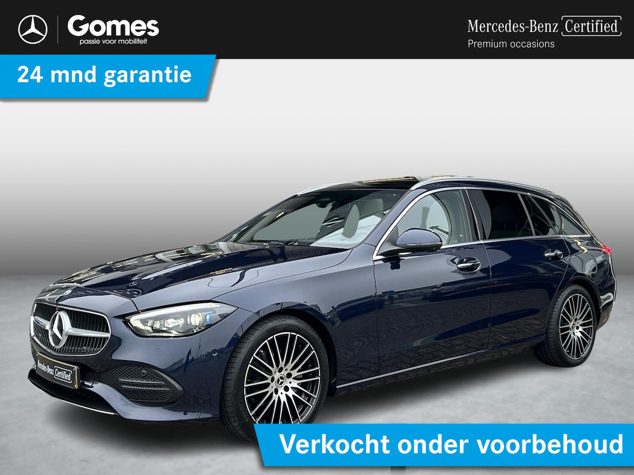 Mercedes-Benz C-klasse Estate - 180 Luxury Line | Trekhaak | Panoramadak | Beige Interieur - AutoWereld.nl