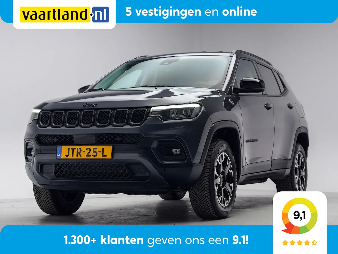 Jeep Compass - 4xe 240 Plug-in Hybride Trailhawk Aut [ LED Navi Adapt.cruise Apple/Android ] - AutoWereld.nl