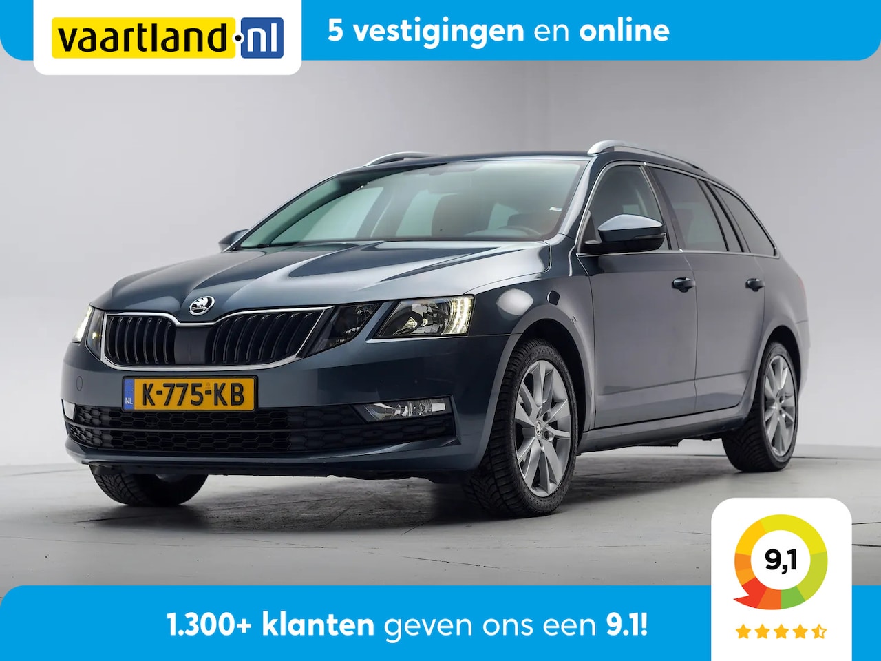 Skoda Octavia Combi - 1.5 TSI 150pk Business Edition Aut. [ Navi Stoelverwarming Trekhaak ] - AutoWereld.nl