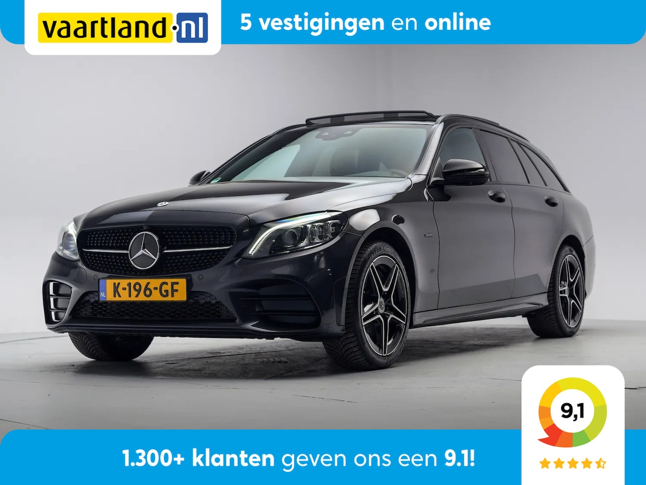 Mercedes-Benz C-klasse - 300 e AMG Limited Night Aut. [ Panoramadak °360-cam Digidash ] - AutoWereld.nl