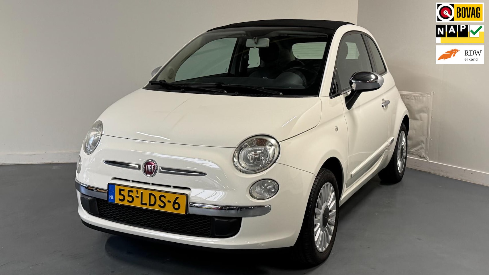 Fiat 500 C - 1.2 Lounge | NL-AUTO | CABRIO | AIRCO | LEER | - AutoWereld.nl