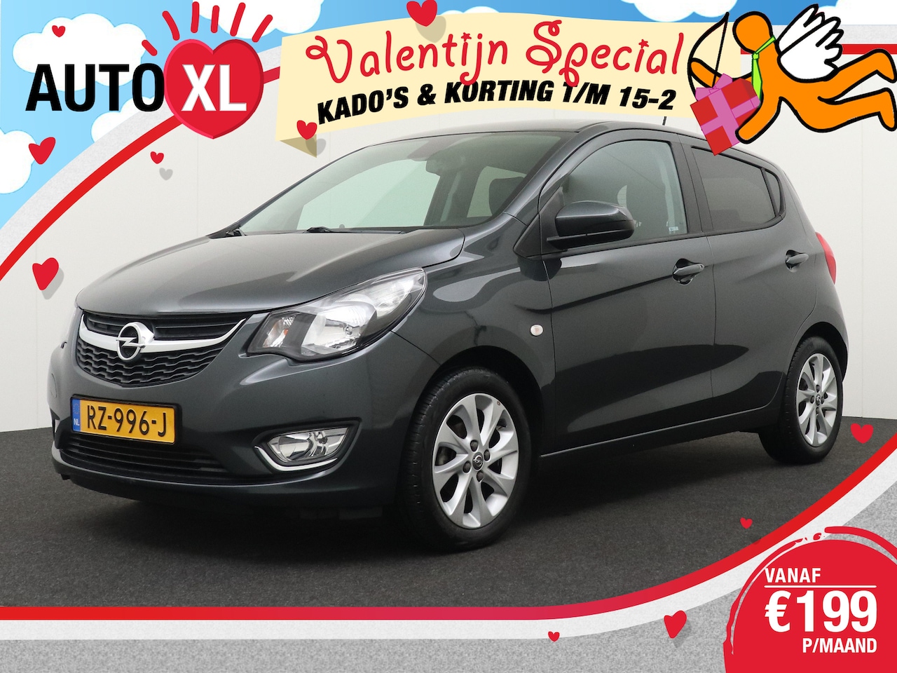 Opel Karl - 1.0 75 PK Innovation Half-Leder Stuur+Stoelverw. Carplay Park.sens - AutoWereld.nl