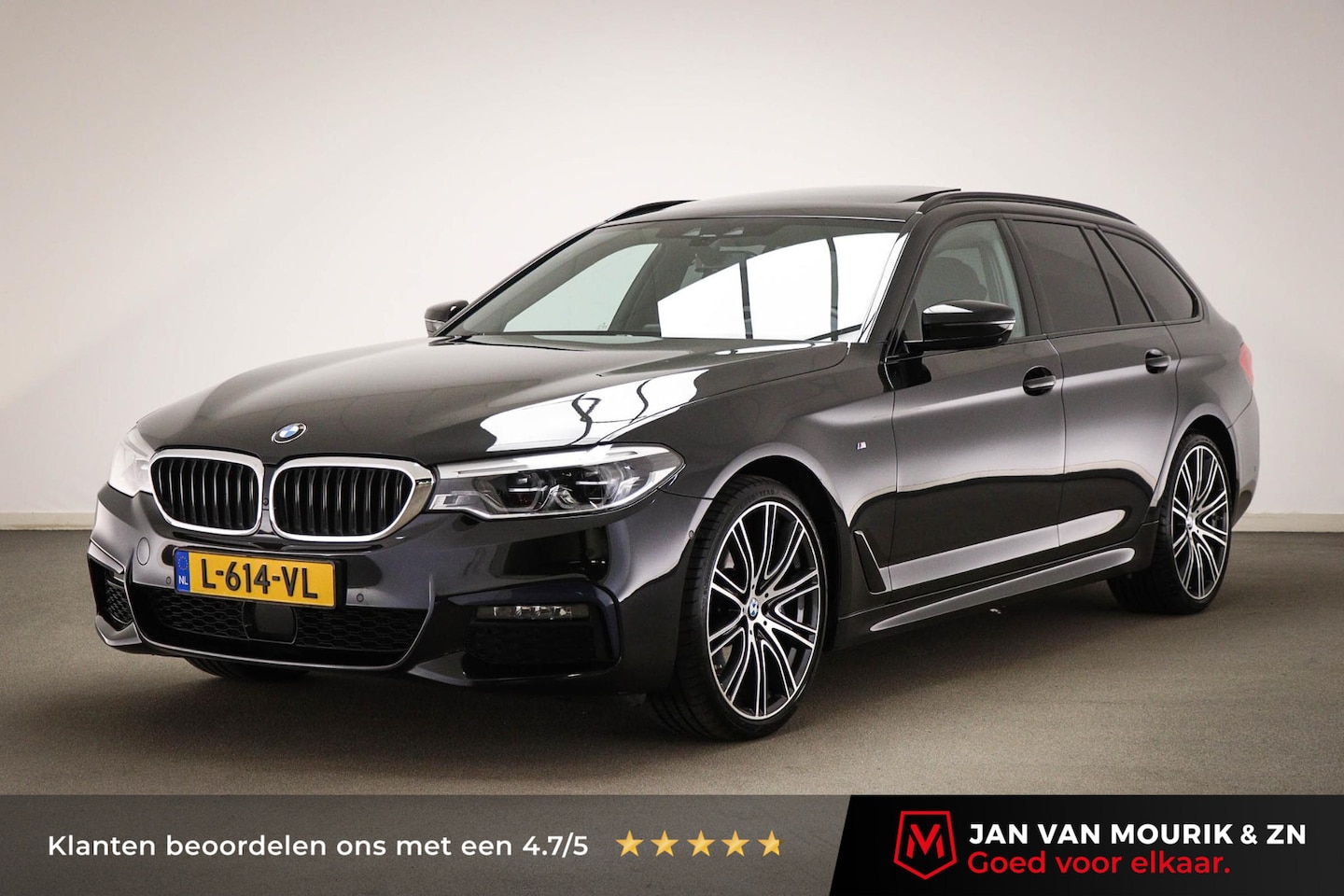BMW 5-serie Touring - 530i M-Sport High Executive | PANORAMADAK | HOUTAFWERKING | STUURVERWARMING | 360 CAMERA | - AutoWereld.nl