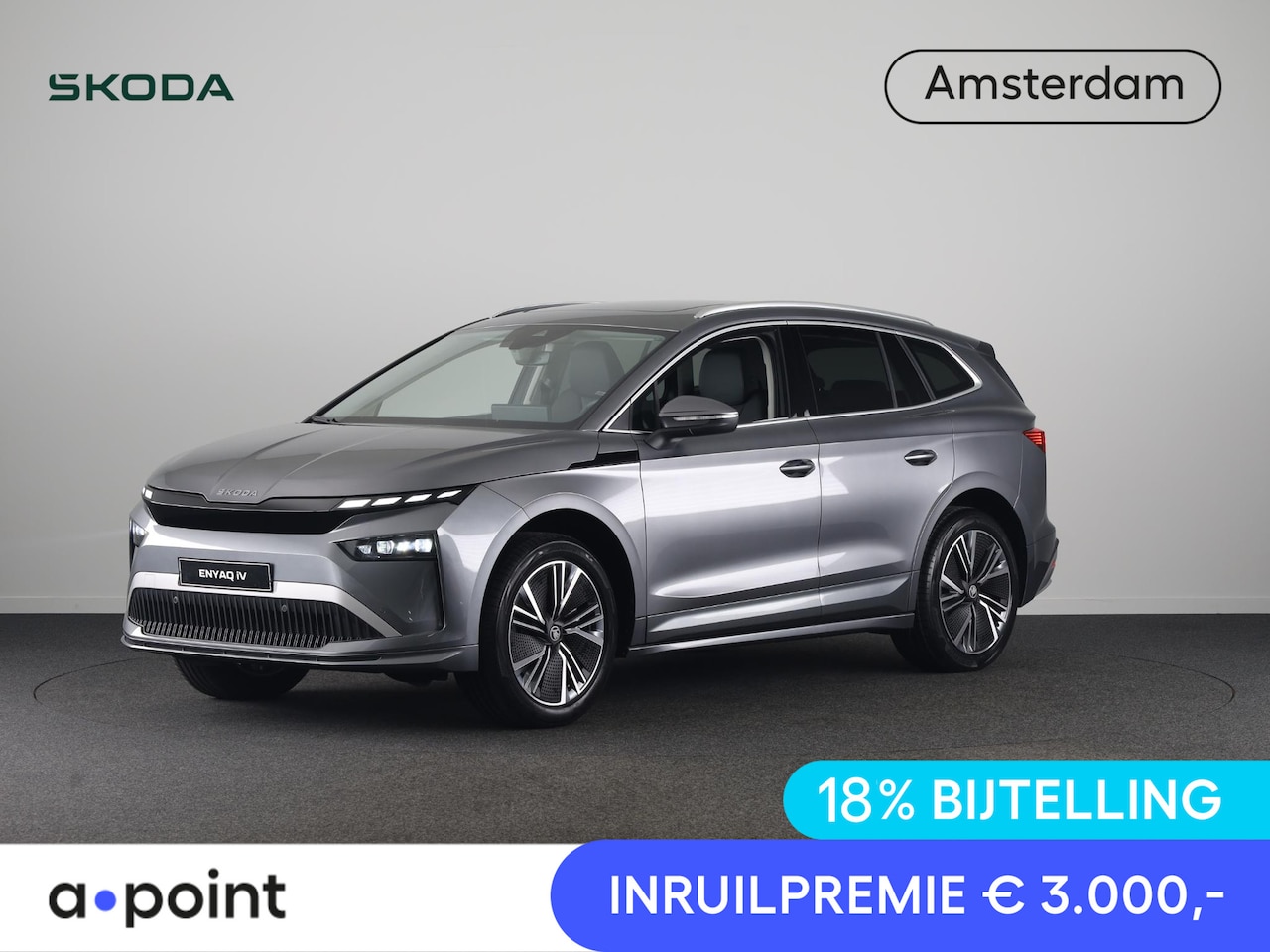 Skoda Enyaq iV - 85 Business Edition 286 pk | Panoramadak | Lederen bekleding | Wegklapbare trekhaak | 20 i - AutoWereld.nl