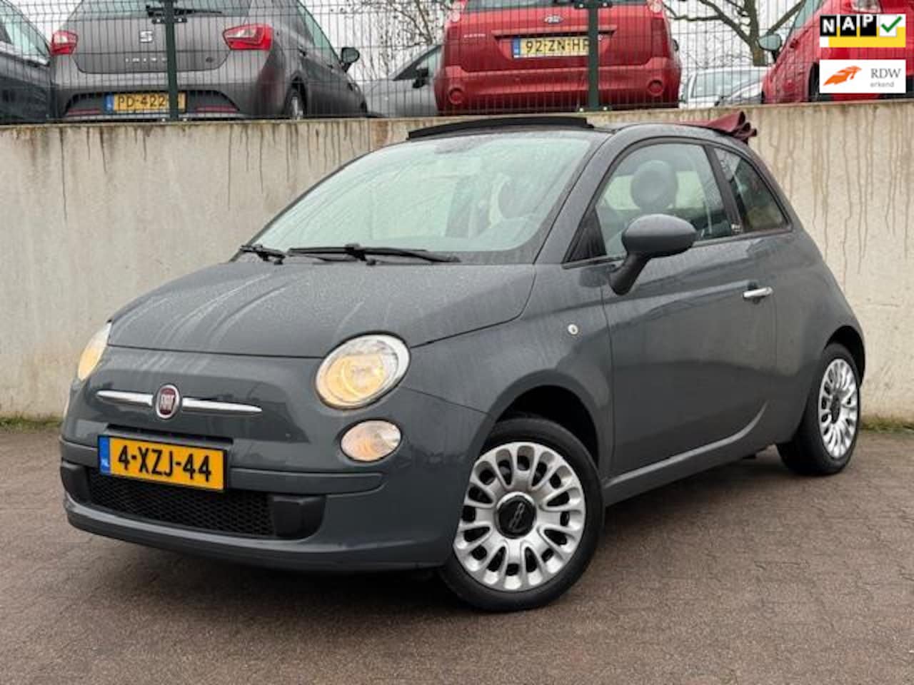 Fiat 500 C - 1.0 TwinAir Pop/CABRIO/AIRCO/PDC/NIEUWE APK AFLEVERING/NAP/ - AutoWereld.nl