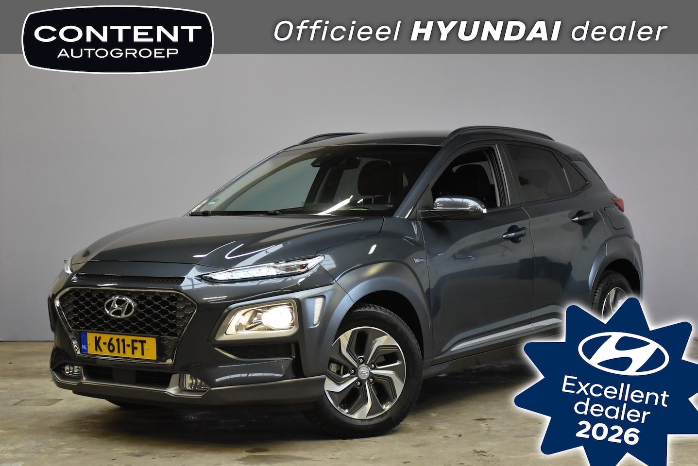 Hyundai Kona - 140pk Hybrid Fashion I Navi I Cruise I Clima I - AutoWereld.nl