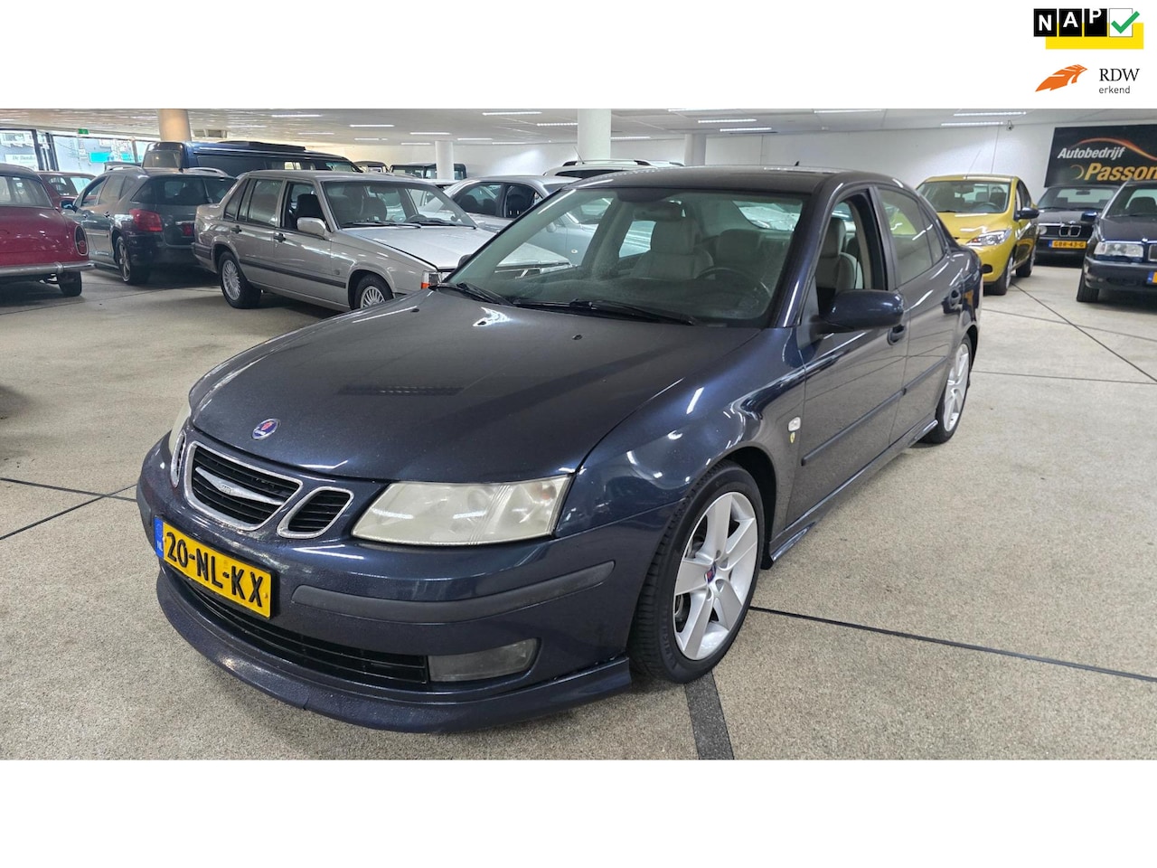 Saab 9-3 Sport Sedan - 2.0T Aero Automaat! Leer Nieuwe Apk!! Nette auto!! - AutoWereld.nl