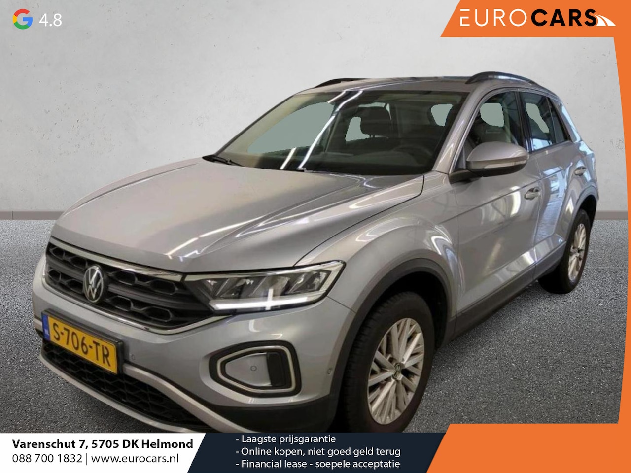 Volkswagen T-Roc - 1.0 TSI Life Business Airco ECC Navi Carplay Adaptive Cruise Full LED PDC VA - AutoWereld.nl