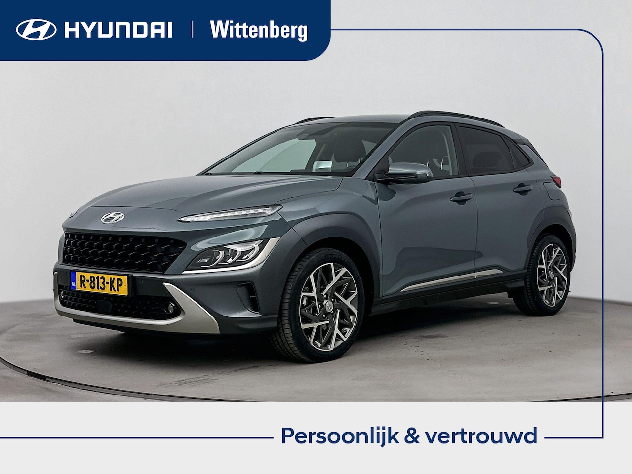 Hyundai Kona - 1.6 GDI HEV PREMIUM | UNIEKE KLEUR | CLIMA | CAMERA | CRUISE ADAPT. | LEDER | NAVI | LANE - AutoWereld.nl