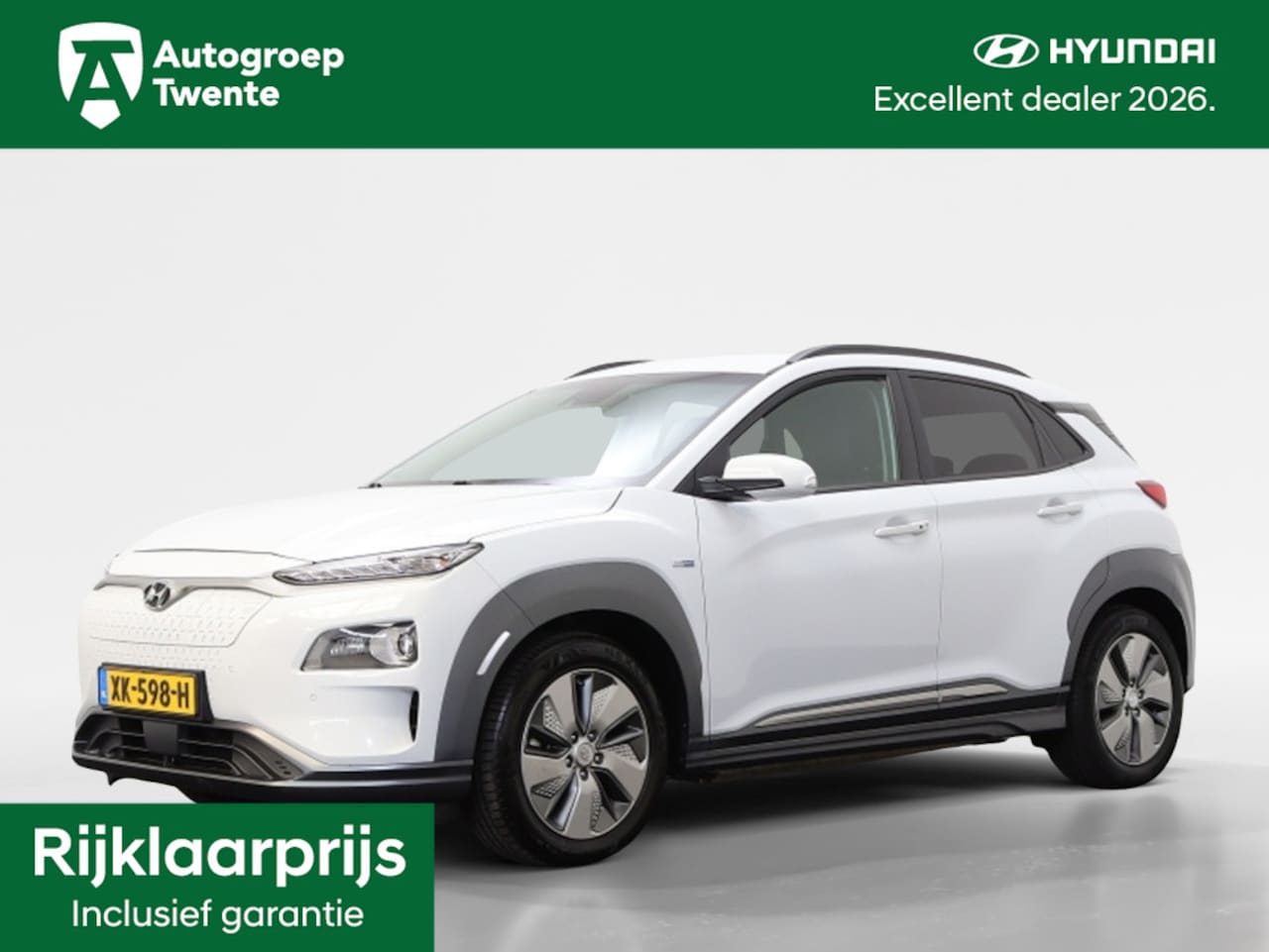 Hyundai Kona Electric - EV Premium 64 kWh | Trekhaak | Rijklaarprijs Inclusief Garantie - AutoWereld.nl