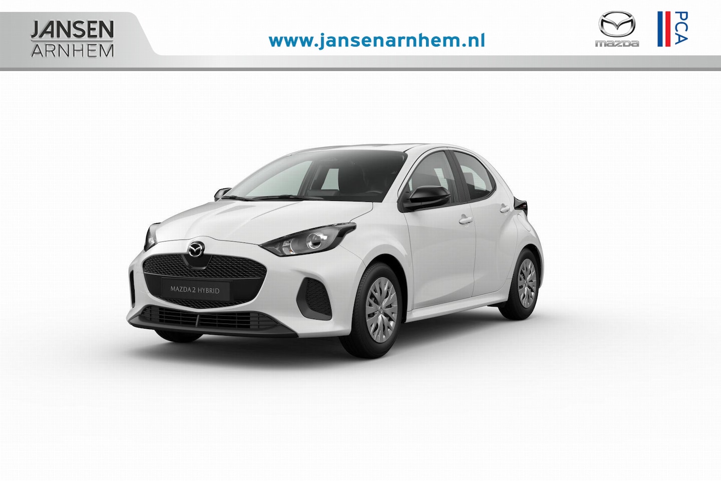 Mazda 2 Hybrid - Prime-Line | 15-inch stalen velgen met wielcover, Silver | Achteruitrijcamera | Bandenspan - AutoWereld.nl