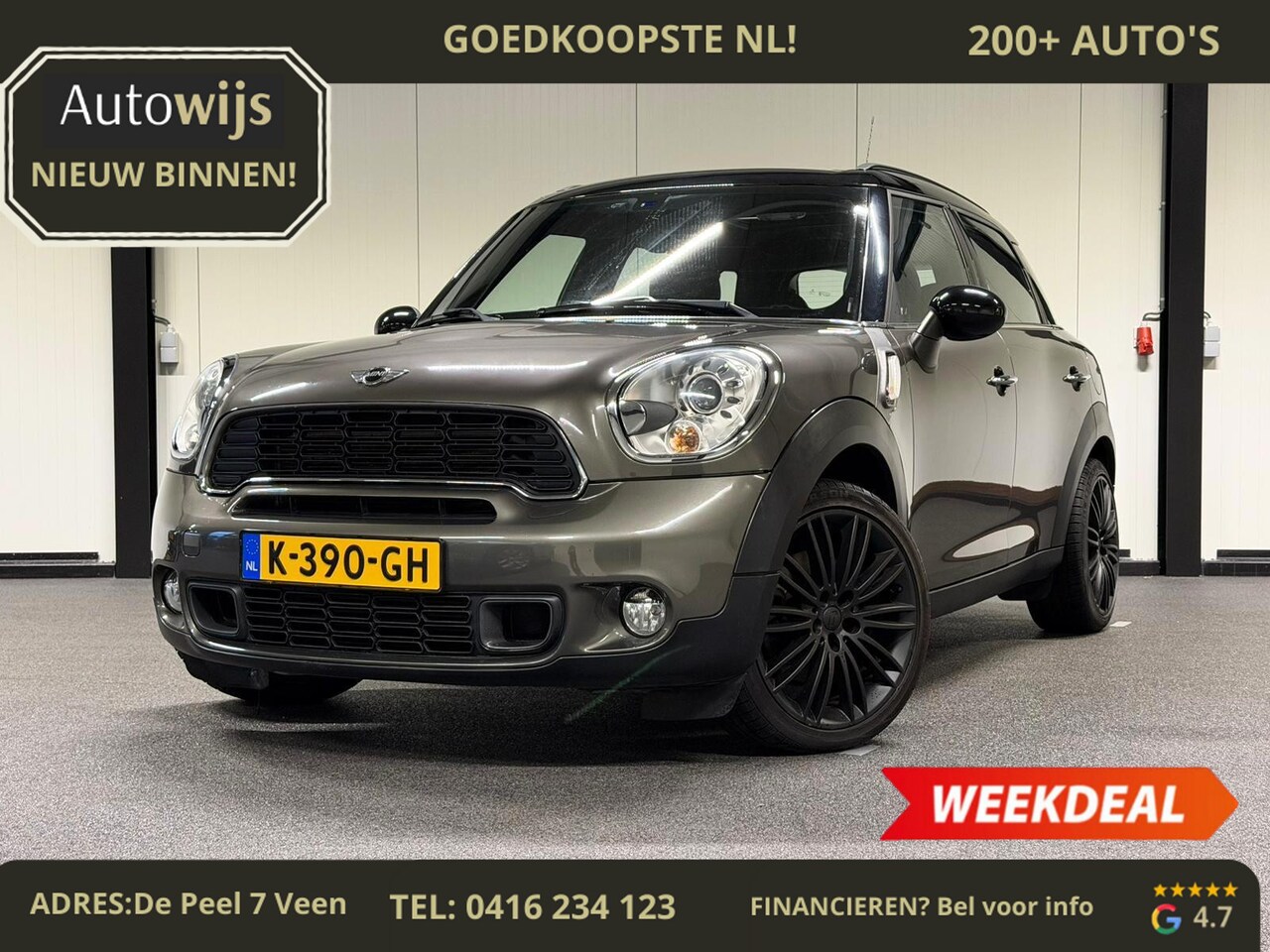 MINI Countryman - Mini 1.6 Cooper S ALL4 Chili|PANO|LEDER|H&K|184PK|NAVI|PDC|XENON| - AutoWereld.nl