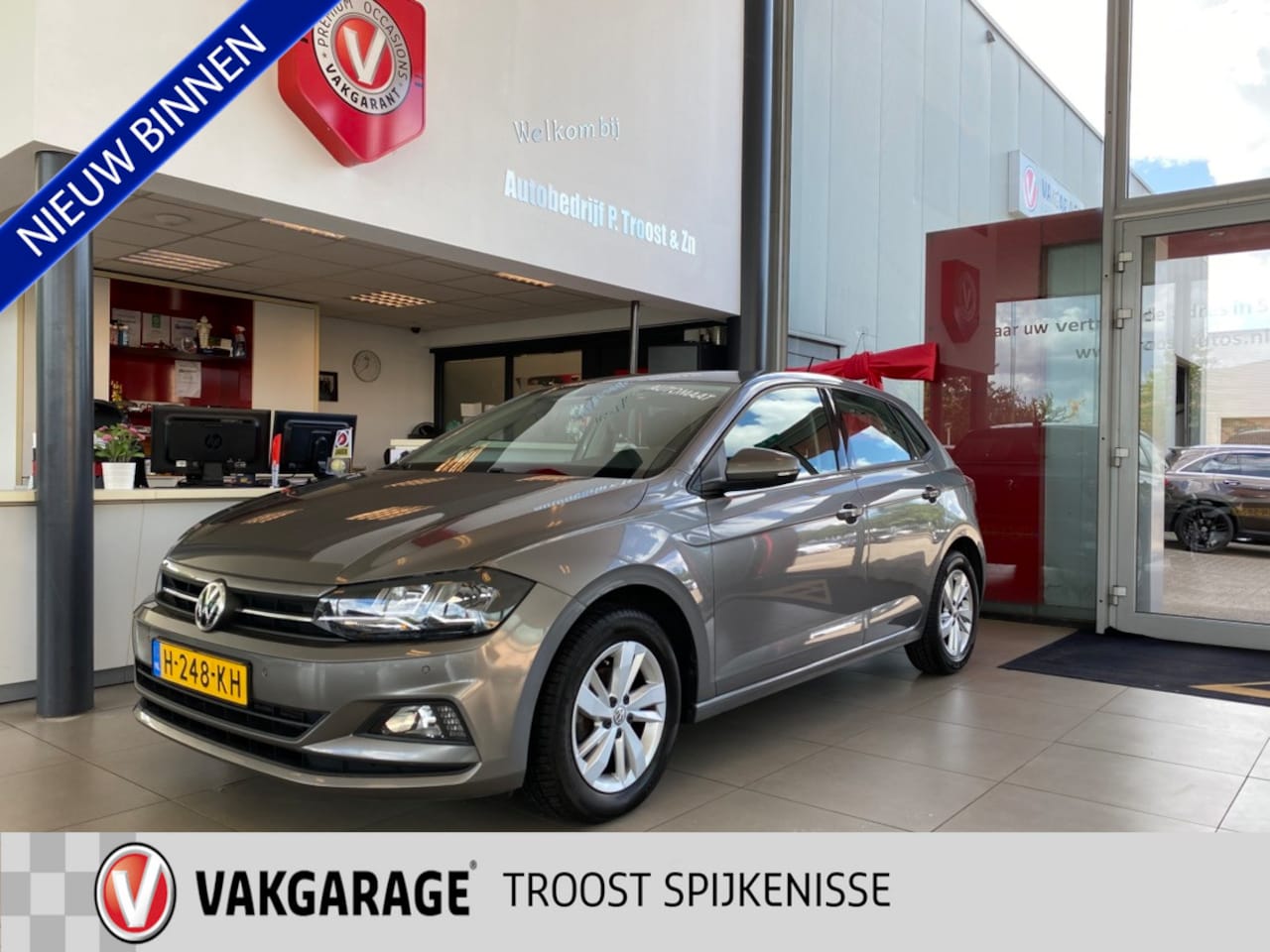 Volkswagen Polo - 1.0 TSI Highline Business R 1.0 TSI Highline Business R, NL Auto,Automaat,Navigatie,Parkeer Assistent, Adaptive Cruise - AutoWereld.nl