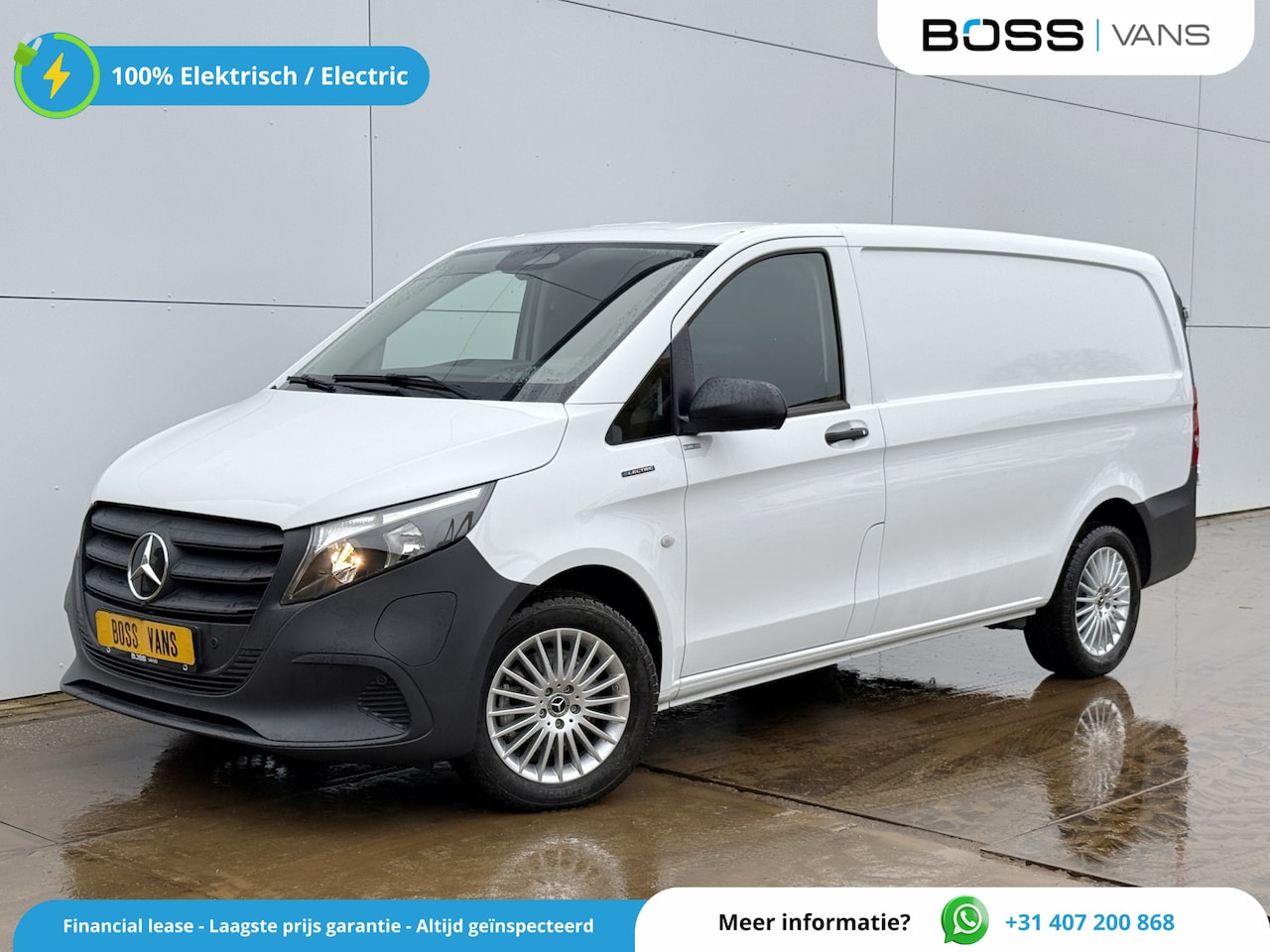 Mercedes-Benz eVito - 112 Pro 66kWh Facelift LUXE PAKKET 286km WLTP Snelladen L2H1 Lichtmetaal 17inch Climate Co - AutoWereld.nl