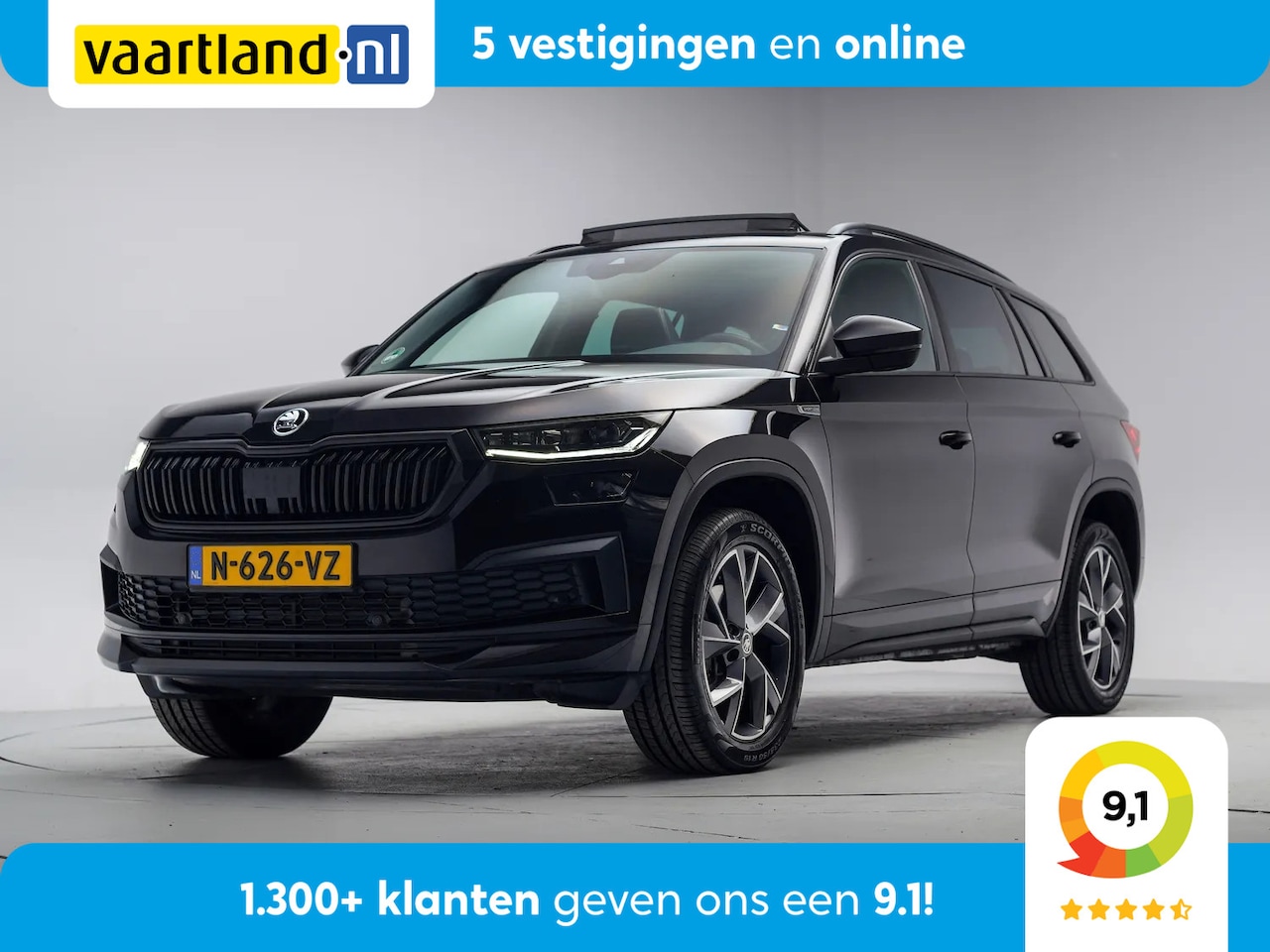 Skoda Kodiaq - 1.5 TSI Sportline Business Aut. 7 pers. [ Panorama LED Stoelverwarming Trekhaak ] - AutoWereld.nl