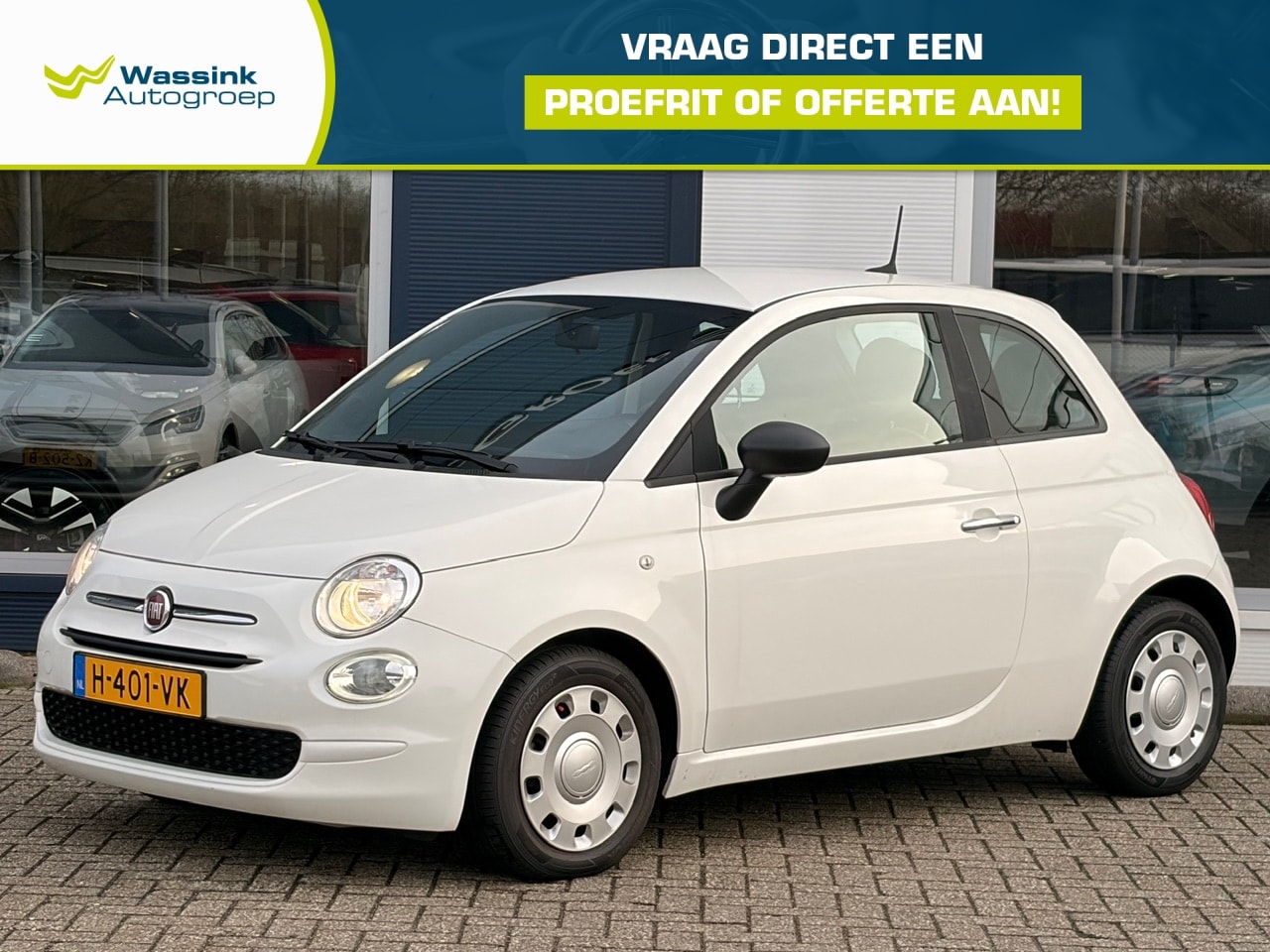 Fiat 500 - | WINTERSALE | 70pk Hybrid Pop | Airco | Cruise Control - AutoWereld.nl