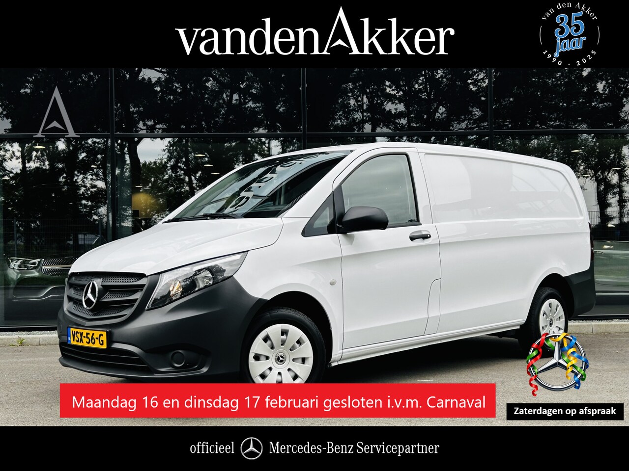 Mercedes-Benz Vito - 110 CDI L2 Lang RWD // Airco // Achterklep // 12 mnd Garantie // 2000kg // Bank // Radio / - AutoWereld.nl