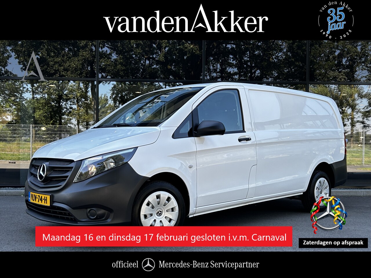 Mercedes-Benz Vito - 110 CDI L2 Lang // Trekhaak // Airco // Achterklep // 12 mnd Garantie // Bank // Radio // - AutoWereld.nl