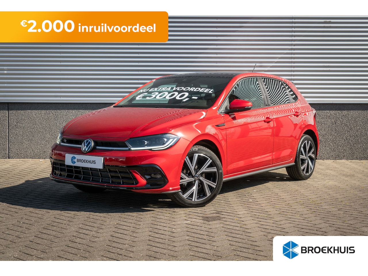 Volkswagen Polo - R-Line Edition | Achteruitrijcamera (Rear View) | Panoramisch schuif-, kanteldak, elektris - AutoWereld.nl