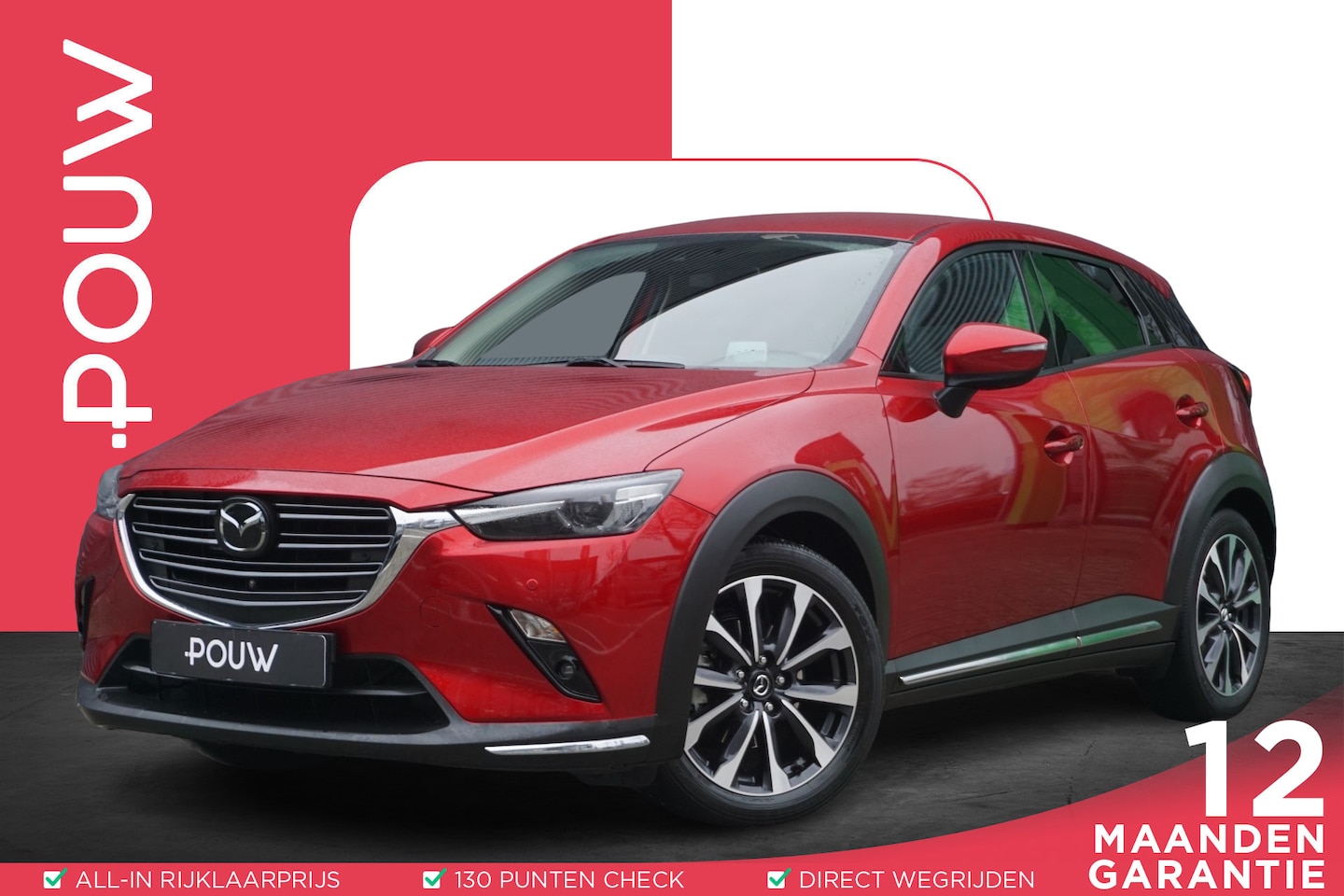Mazda CX-3 - 2.0 SkyActiv-G 121pk AUT Luxury | Bose Audio | Stoel/Stuur Verwarming | Trekhaak | 360 Cam - AutoWereld.nl
