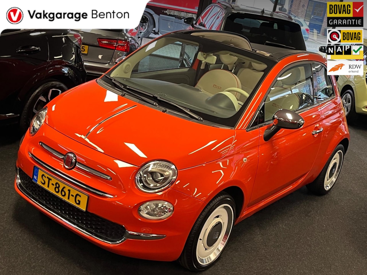 Fiat 500 C - 0.9 TwinAir Turbo Cabrio Anniversario | Edizione Limitata | Apple CarPlay | Airco | PDC - AutoWereld.nl
