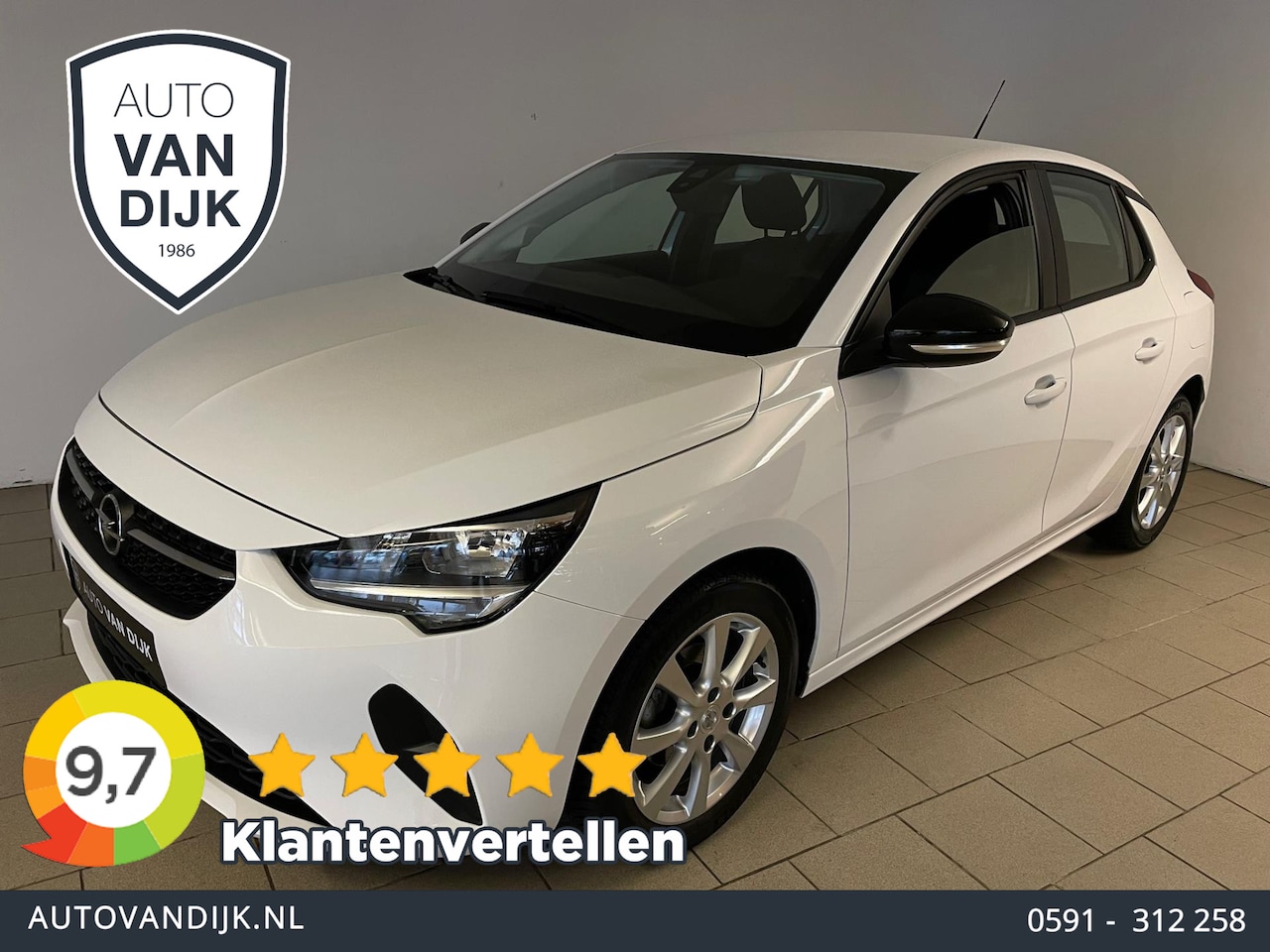 Opel Corsa - 1.2 Edition AIRCO NAVI VIA APP CRUISE APPLE CARPLAY BLUETOOTH ELEK RAMEN CENT VERG LM VELG - AutoWereld.nl