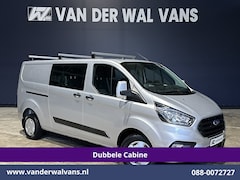 Ford Transit Custom - 2.0 TDCI 131pk L2H1 Dubbele Cabine Euro6 Airco | 6-Zits | Camera | LED | 2800kg Trekhaak |