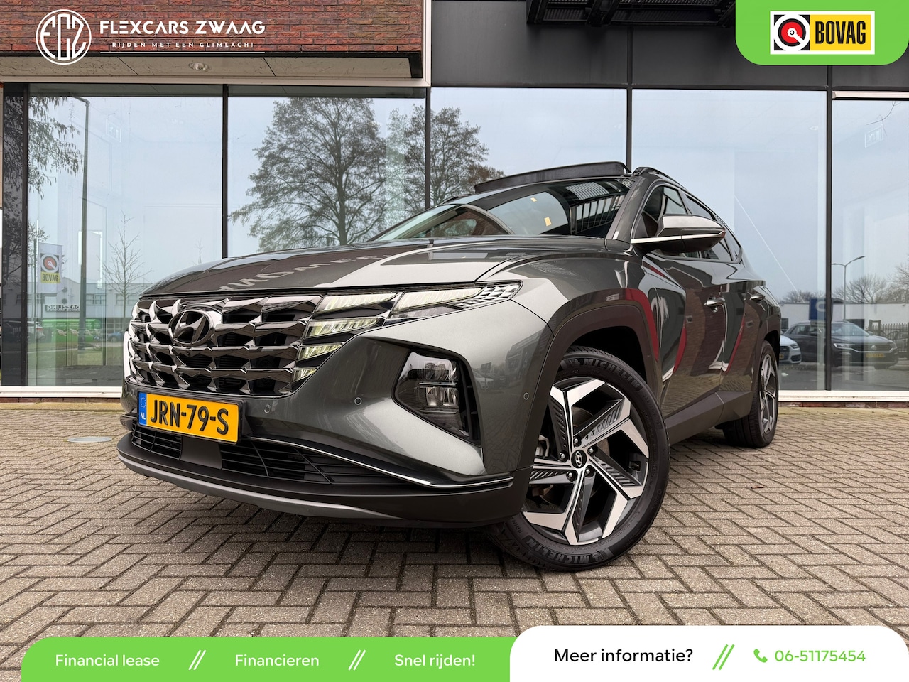 Hyundai Tucson - 1.6 T-GDI PHEV Premium Sky 4WD - Automaat - Panoramadak- Leder - Navi - AutoWereld.nl