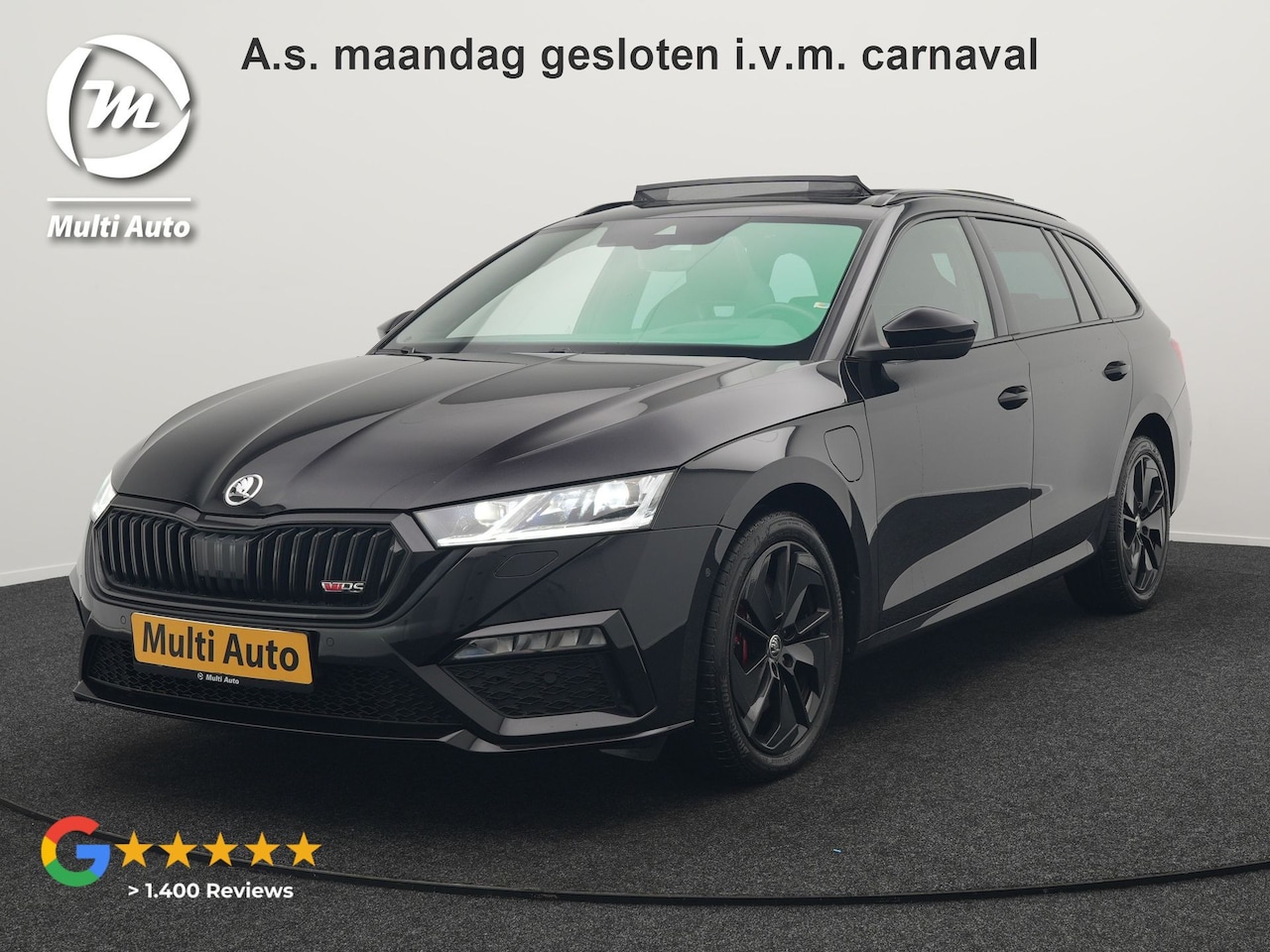 Skoda Octavia Combi - 1.4 TSI RS iV Plug In Hybrid 245pk Dealer O.H. PHEV | Panodak | Head Up | Adaptive Cruise - AutoWereld.nl